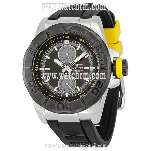 Invicta Pro Diver GMT Black Mother of Pearl Dial Stainless Steel Men's Watch 13800