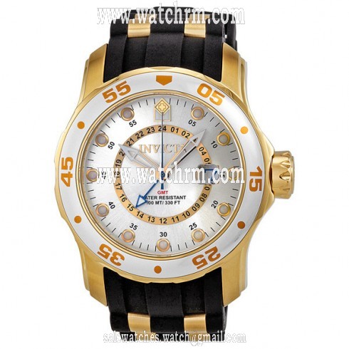 Invicta Pro Diver GMT Silver Dial Men's Watch 6995