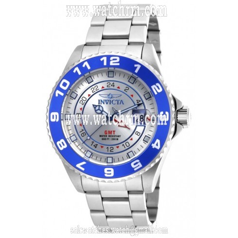 Invicta Pro Diver GMT Silver Dial Stainless Steel Men's Watch 18240