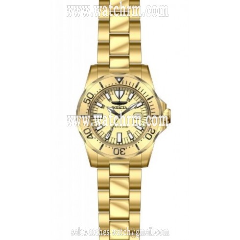 Invicta Pro Diver Gold Dial Gold Ion-plated Men's Watch 15032