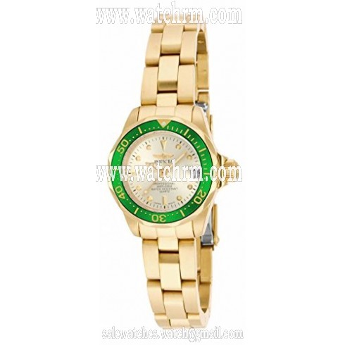 Invicta Pro Diver Gold Dial Gold-tone Ladies Watch 17570