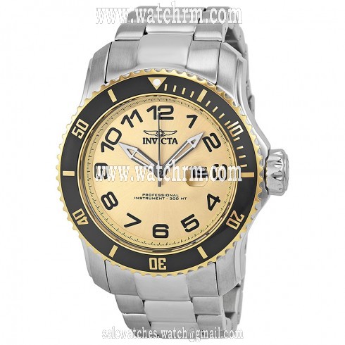 Invicta Pro Diver Gold Dial Stainless Steel Men's Watch 15074