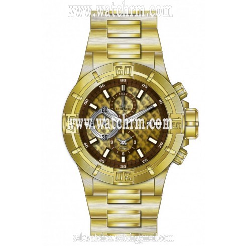 Invicta Pro Diver Gold Textured Dial Gold Ion-plated Men's Watch 15550