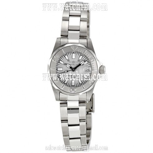 Invicta Pro Diver Light Gray Dial  Stainless Steel Ladies Watch 7066