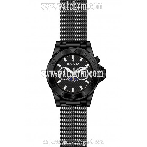 Invicta Pro Diver Moonphase Black Dial Black IP Stainless Steel Men's Watch 80333