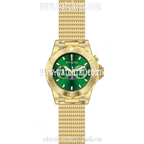 Invicta Pro Diver Moonphase Green Dial Gold-Tone Stainless Steel Men's Watch 80324