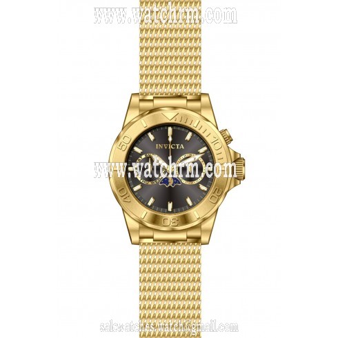 Invicta Pro Diver Moonphase Grey Dial Gold-Tone Stainless Steel Men's Watch 80332