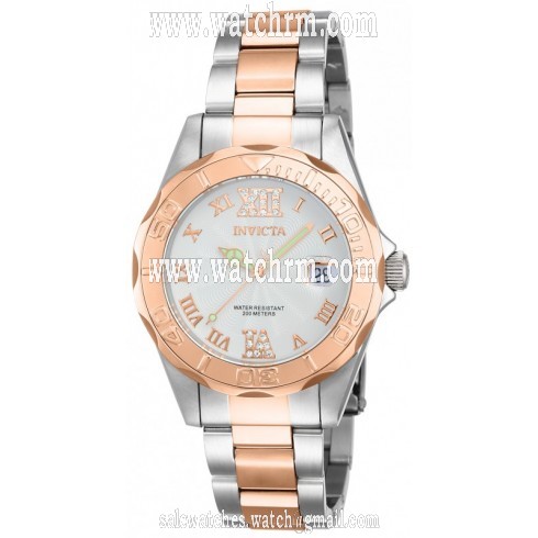 Invicta Pro Diver Mother of Pearl Dial Two-tone Ladies Watch 14792