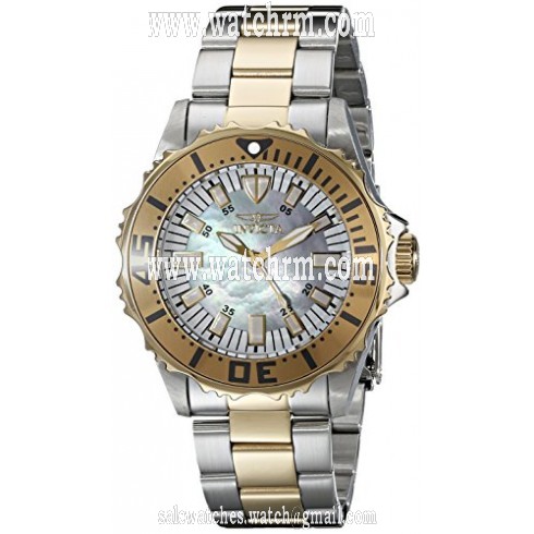 Invicta Pro Diver Mother of Pearl Dial Two-tone Ladies Watch 17697