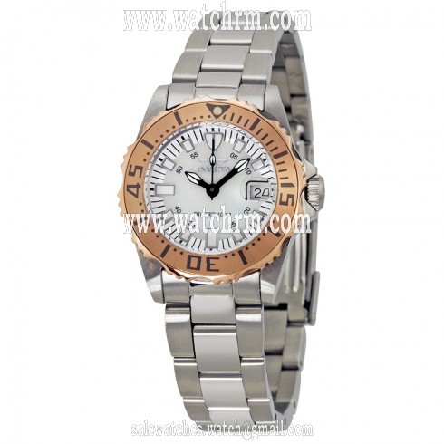 Invicta Pro Diver Mother of Pearl Stainless Steel Ladies Watch 17382