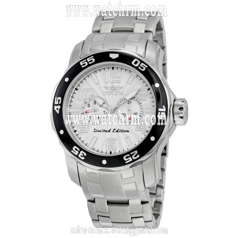 Invicta Pro Diver Multi-Function Silver Dial Satinless Steel Men's Watch with 1 Slot Yellow Invicta Box 18035SYB