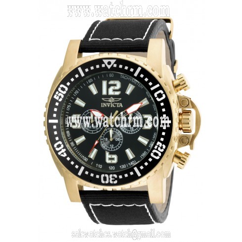 Invicta Pro Diver Multi-Channel Black Dial Black Nylon Men's Watch 20078