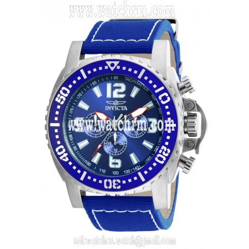 Invicta Pro Diver Multi-Function Blue Dial Blue Nylon Men's Watch 20077