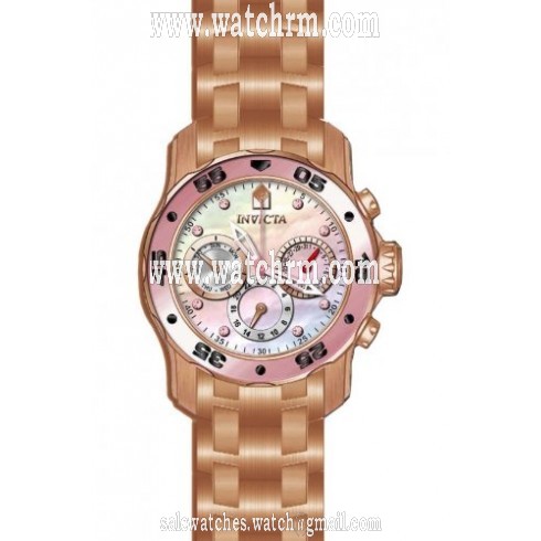 Invicta Pro Diver Multi-Function Mother of Pearl Rose Gold-plated Ladies Watch 14945