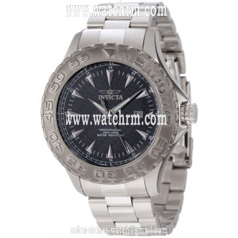 Invicta Pro Diver Ocean Ghost Black Carbon Dial Stainless Steel Men's Watch 12555