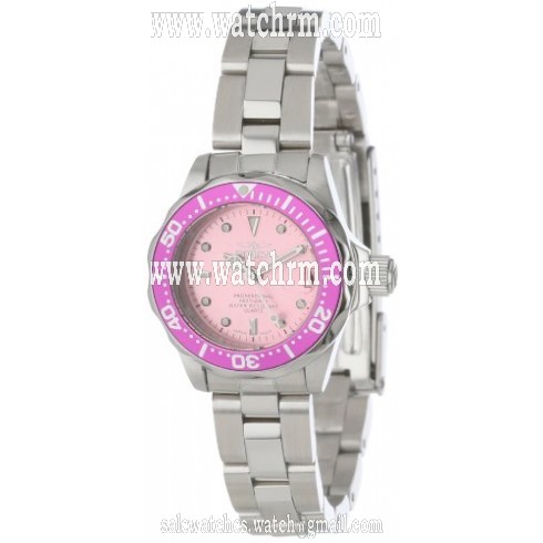 Invicta Pro Diver Pink Dial Stainless Steel Ladies Watch 14098