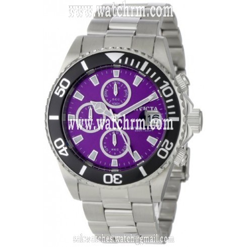 Invicta Pro Diver Purple Dial Chronograph Men's Watch 1006