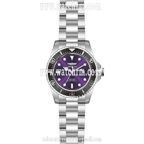 Invicta Pro Diver Purple Dial Stainless Steel Men's Watch 22055