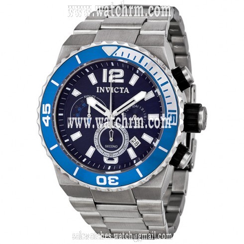 Invicta Pro Diver Quest Chronograph Stainless Steel Blue Dial Men's Watch 1342