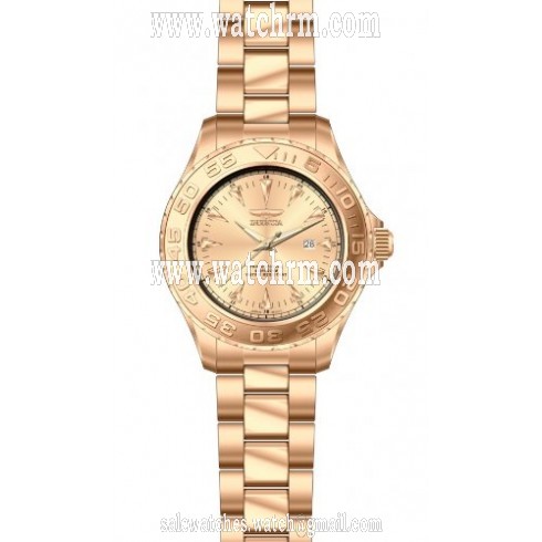 Invicta Pro Diver Rose Dial Rose Gold-plated Men's Watch 15470