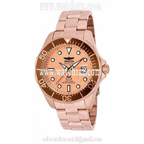 Invicta Pro Diver Rose Dial Rose Gold-plated Men's Watch 17109