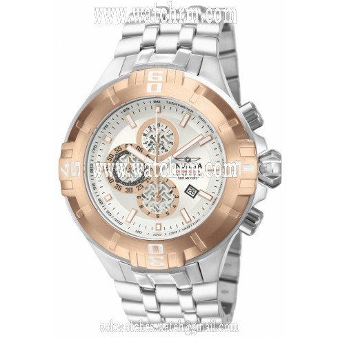 Invicta Pro Diver Silver Chronograph Dial Stainless Steel Men's Watch 12356