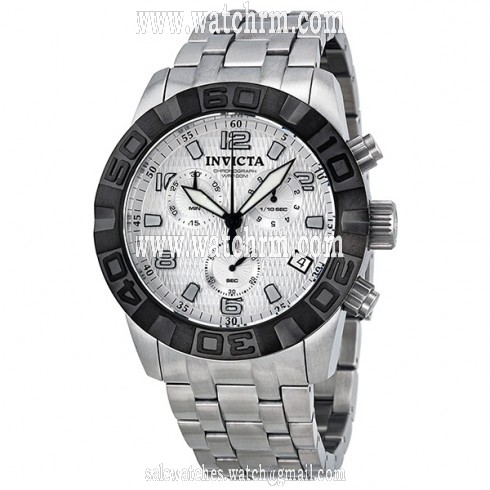 Invicta Pro Diver Silver Dial Chronograph Men's Watch 11453