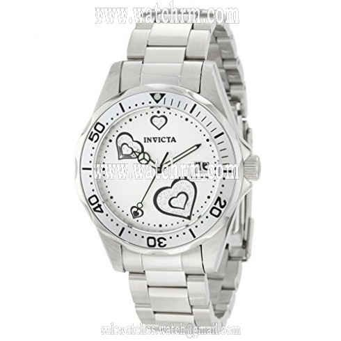 Invicta Pro Diver Silver Dial Stainless Steel Ladies Watch 12286