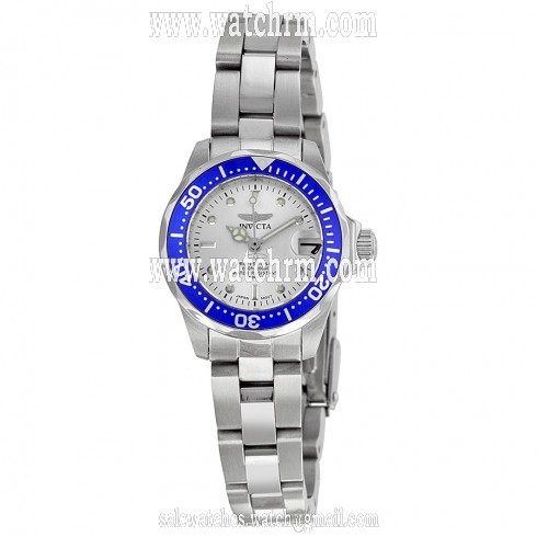 Invicta Pro Diver Silver Dial Stainless Steel Ladies Watch 14125