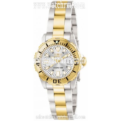 Invicta Pro Diver Silver Dial Two-tone Ladies Watch 14371