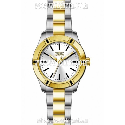 Invicta Pro Diver Silver Dial Two-tone Ladies Watch 17910