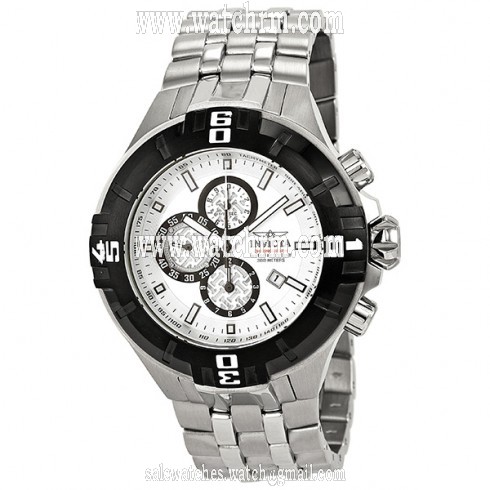 Invicta Pro Diver Silver-tone Dial Chronograph Stainless Steel Men's Watch 12366