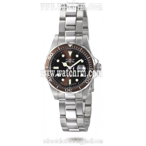 Invicta Pro Diver Swiss Brown Dial Stainless Steel LadiesWatch 4865