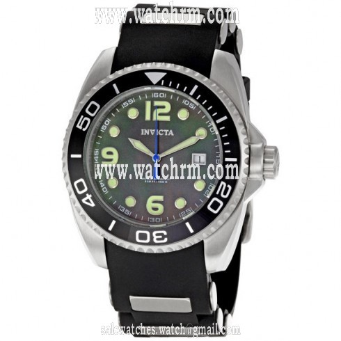 Invicta Pro Diver Swiss Quartz Black & Silver-tone Men's Watch 0492