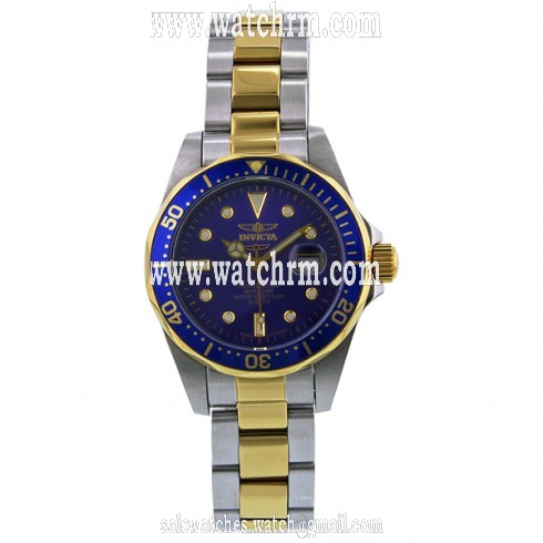 Invicta Pro Diver Swiss Quartz Blue Bezel Ladies Watch 0468