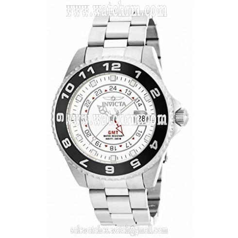 Invicta Pro Diver White Dial Black Bezel Stainless Steel Men's Watch 17139