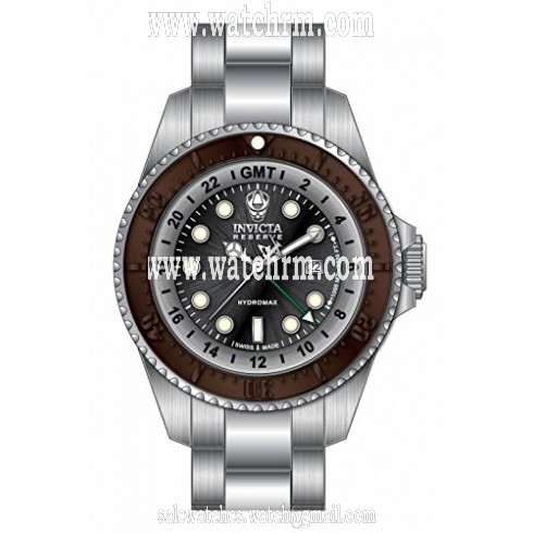 Invicta Reserve Black Dial Stainless Steel Men's Watch 16972