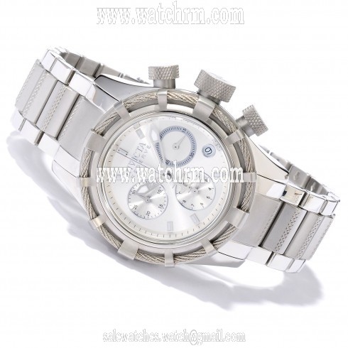Invicta Reserve Bolt Chronograph Silver Dial Stainless Steel Ladies Watch 12459
