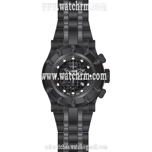 Invicta Reserve Chronograph Black Dial Black Ion-plated Men's Watch 16951