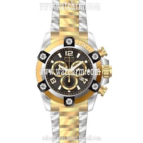 Invicta Reserve Chronograph Black Dial Two-tone Men's Watch 15825
