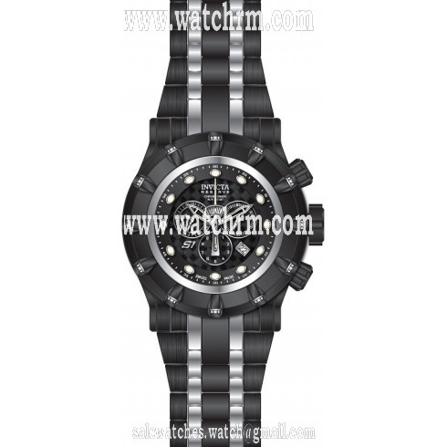 Invicta Reserve Chronograph Black Dial Two-tone Men's Watch 16760