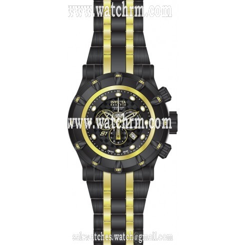 Invicta Reserve Chronograph Black Dial Two-tone Men's Watch 16950
