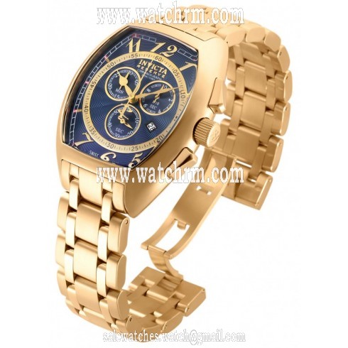 Invicta Reserve Chronograph Blue Dial Gold-tone Ladies Watch 17282