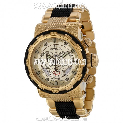 Invicta Reserve Chronograph Champagne Dial Two-tone Men's Watch 80300