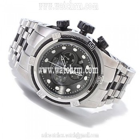 Invicta Reserve Chronograph Gray Dial Stainless Steel Men's Watch 0825
