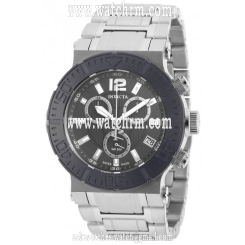 Invicta Reserve Chronograph Grey Dial Stainless Steel Men's Watch 19597