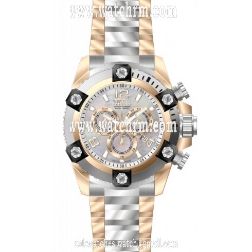 Invicta Reserve Chronograph Mother of Pearl Dial Two-tone Men's Watch 15831