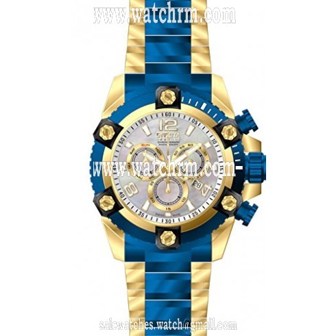 Invicta Reserve Chronograph Platinum Dial Two-tone Men's Watch 15838