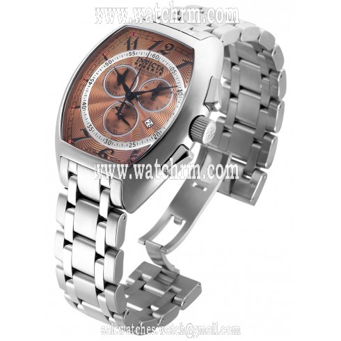 Invicta Reserve Chronograph Rose Dial Stainless Steel Men's Watch 17280