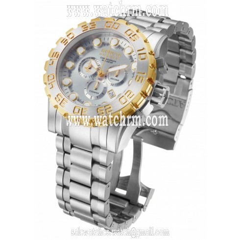 Invicta Reserve Chronograph Silver Dial Stainless Steel Men's Watch 11862